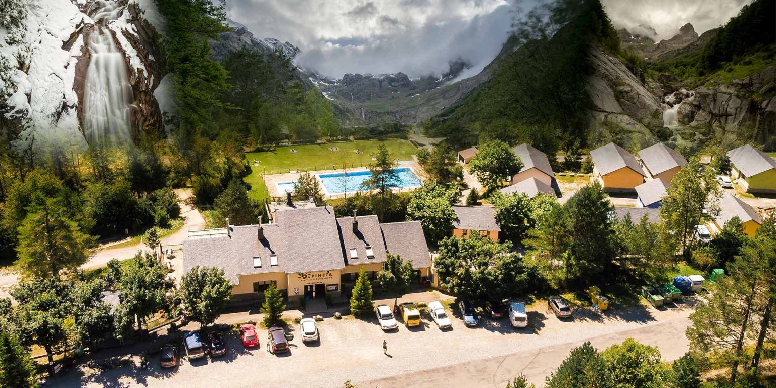 Área de autocaravanas Camping Pineta en Espierba, Huesca